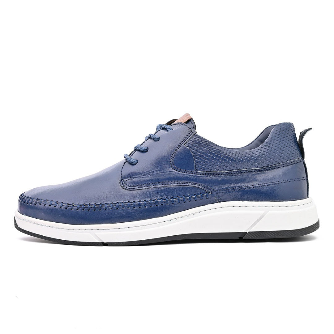 Sneakers En Cuir BLEU
