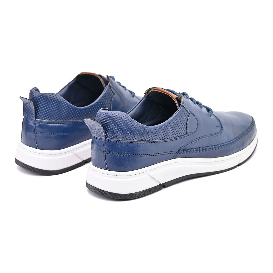Sneakers En Cuir BLEU