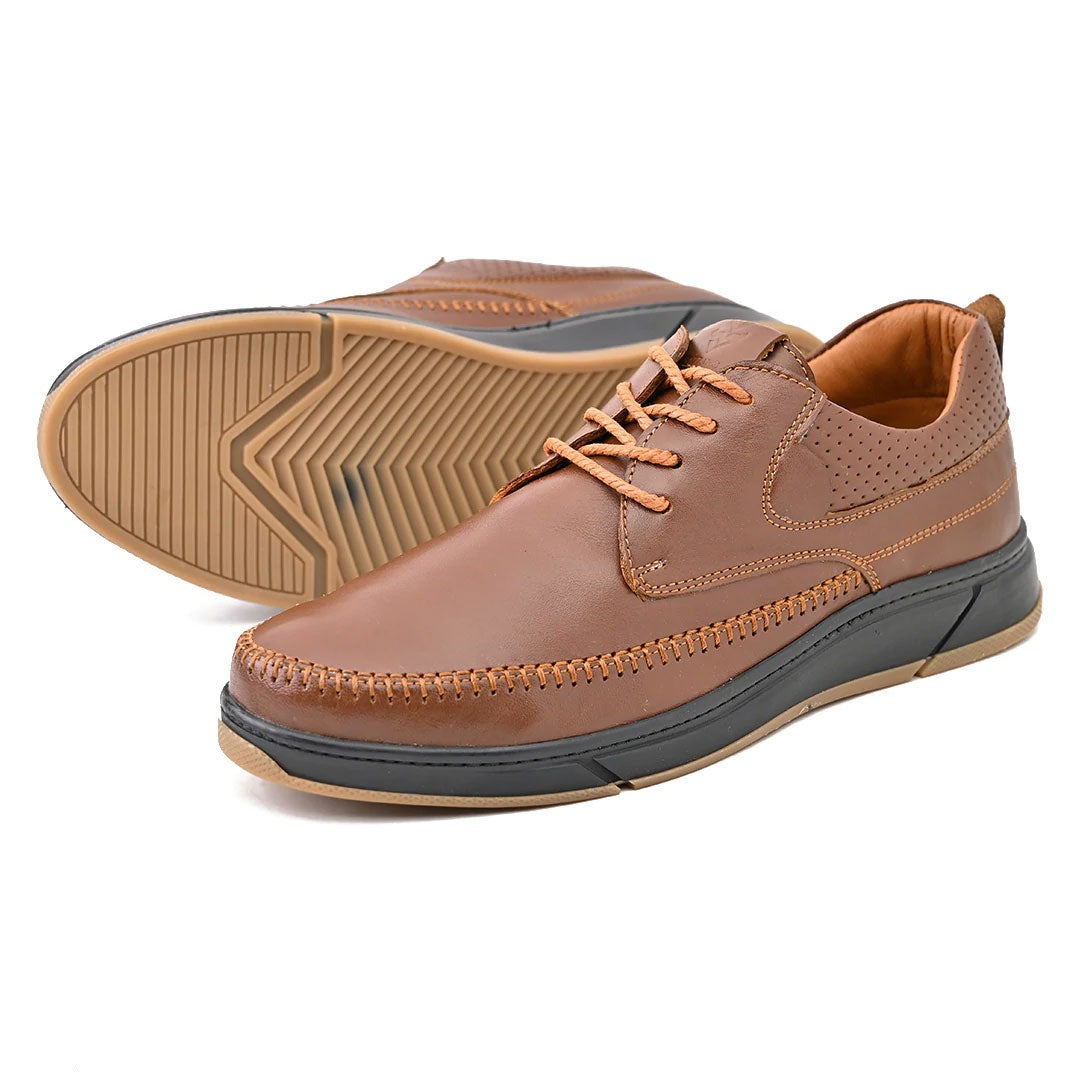 Sneakers En Cuir MARRON