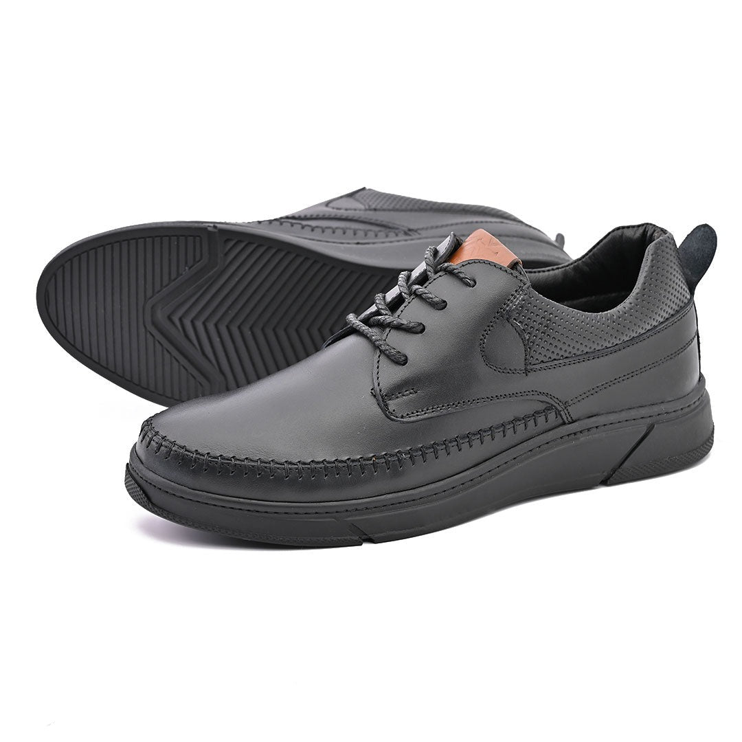 Sneakers En Cuir NOIR